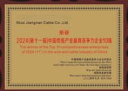 无锡江南电缆有限公司：实力雄厚的线缆企业，多项荣誉加身