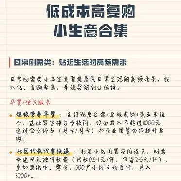 宝妈创业项目_找赚钱项目投资_低成本高复购小生意
