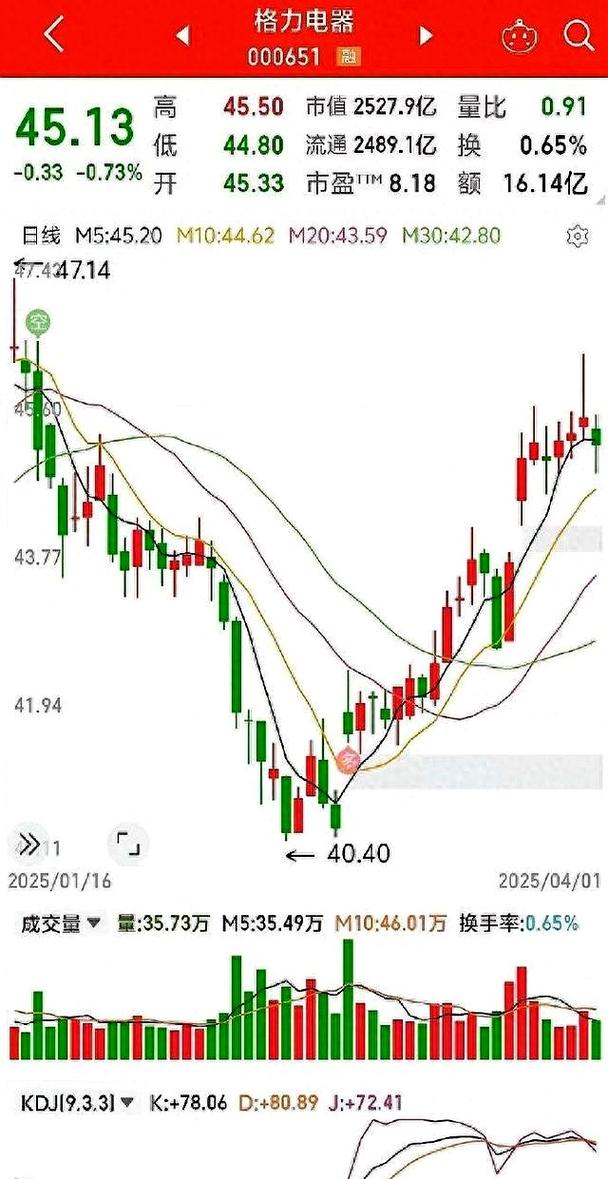 格力电器股票行情近两年_格力电器股价分析_家电板块上涨原因
