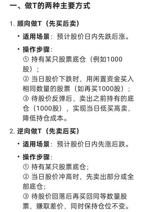 盘中做T策略_股票“t 0”操作策略_股票日内交易技巧